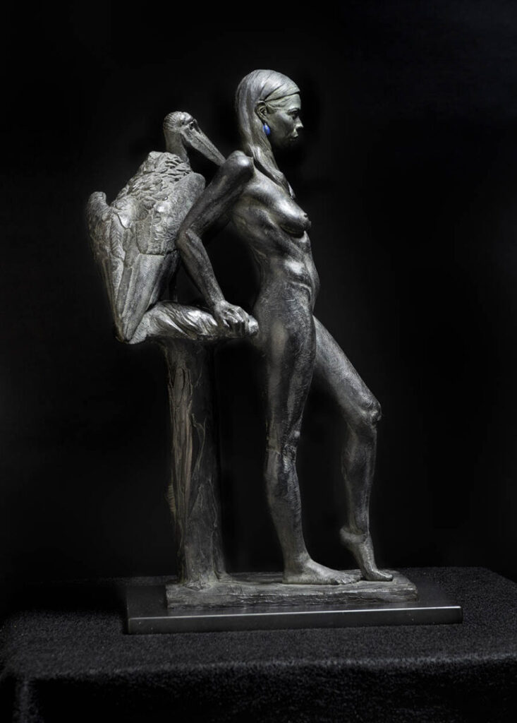 Adam Matano nude woman bronze sculpture