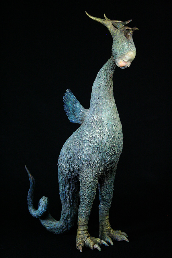 Akishi Ueda_Bird creature with human face 