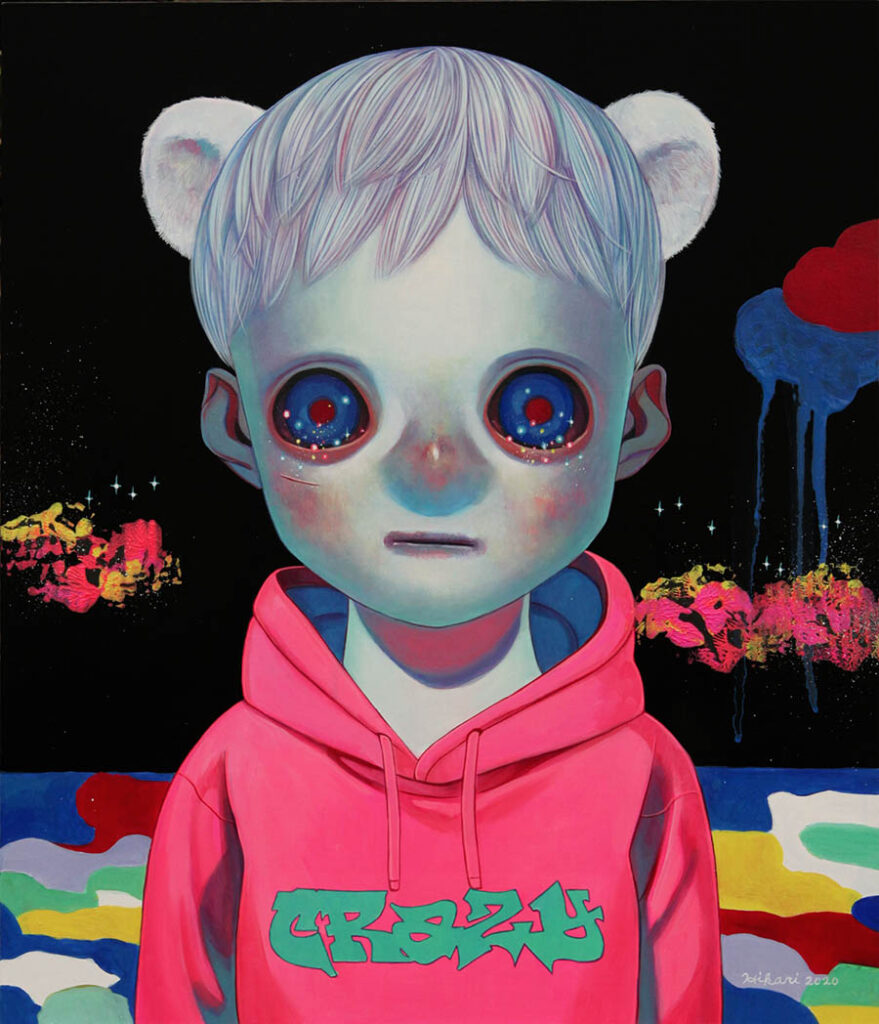 Hikari Shimoda  blue boy painting