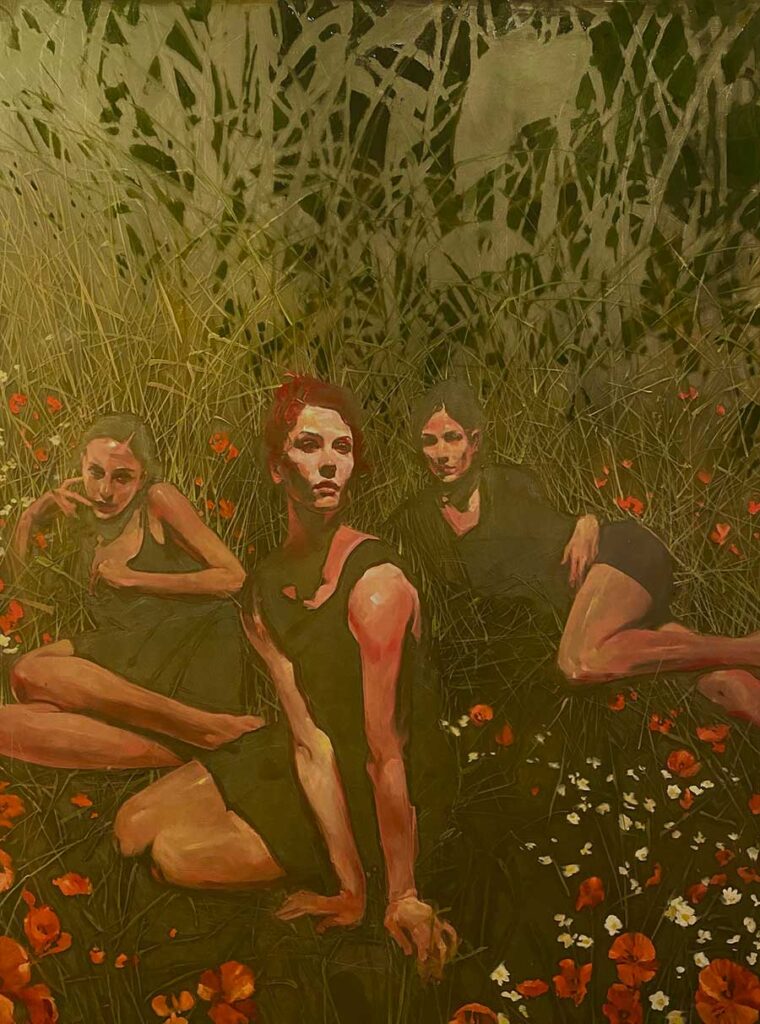 Michael Carson three women Midnight Garden